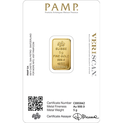 PAMP Fortuna 5 Grams Gold Bar