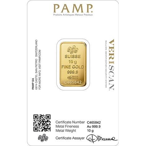 PAMP Fortuna 10 Grams Gold Bar