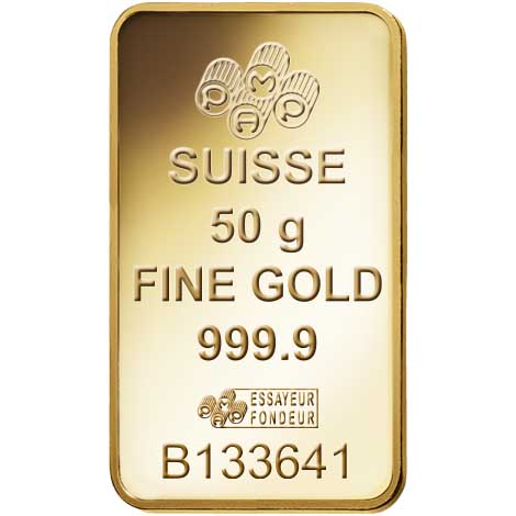 PAMP Fortuna 50 Grams Gold Bar