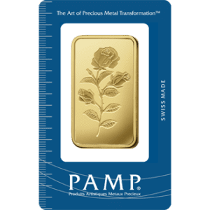 PAMP Rosa 100 Grams Gold Bar