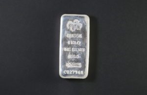 PAMP 1 Kilobar Silver Cast Bar