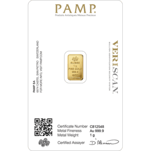 PAMP Fortuna 1 Gram Gold Bar