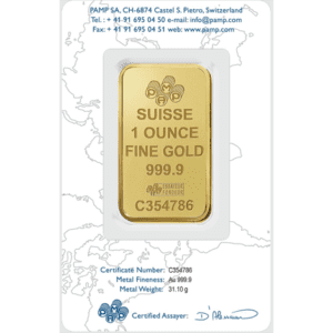 PAMP Suisse 1 Ounce Gold Bar