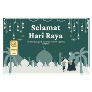 Selamat Hari Raya 999.9 Gold Bar 1 Gram/0.5Gram