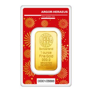 Argor Heraeus 2024 Lunar Dragon 1Oz Gold Bar