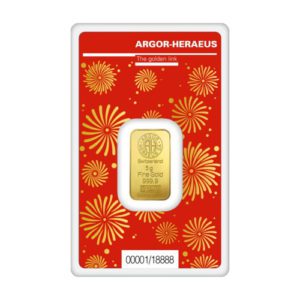 Argor Heraeus 2024 Lunar Dragon 5 Gram Gold Bar