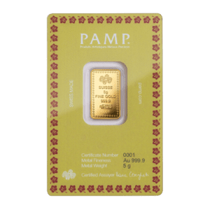 PAMP Diwali Lakshmi x Peacock 5 Grams Gold Bar