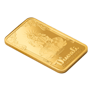 PAMP Diwali Lakshmi x Peacock 5 Grams Gold Bar