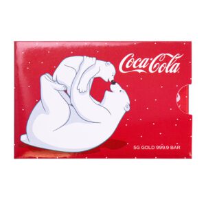 PAMP Suisse Coca Cola Holiday Polar Bears 5 Grams Gold Bar