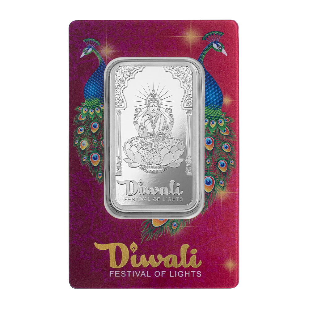 PAMP Diwali Lakshmi x Peacocks 1Oz Silver Bar