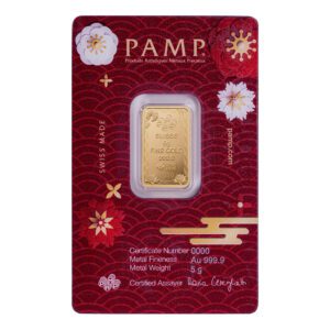 PAMP Suisse Good Luck - Koi Fish 5 Grams 9999 Gold Bar