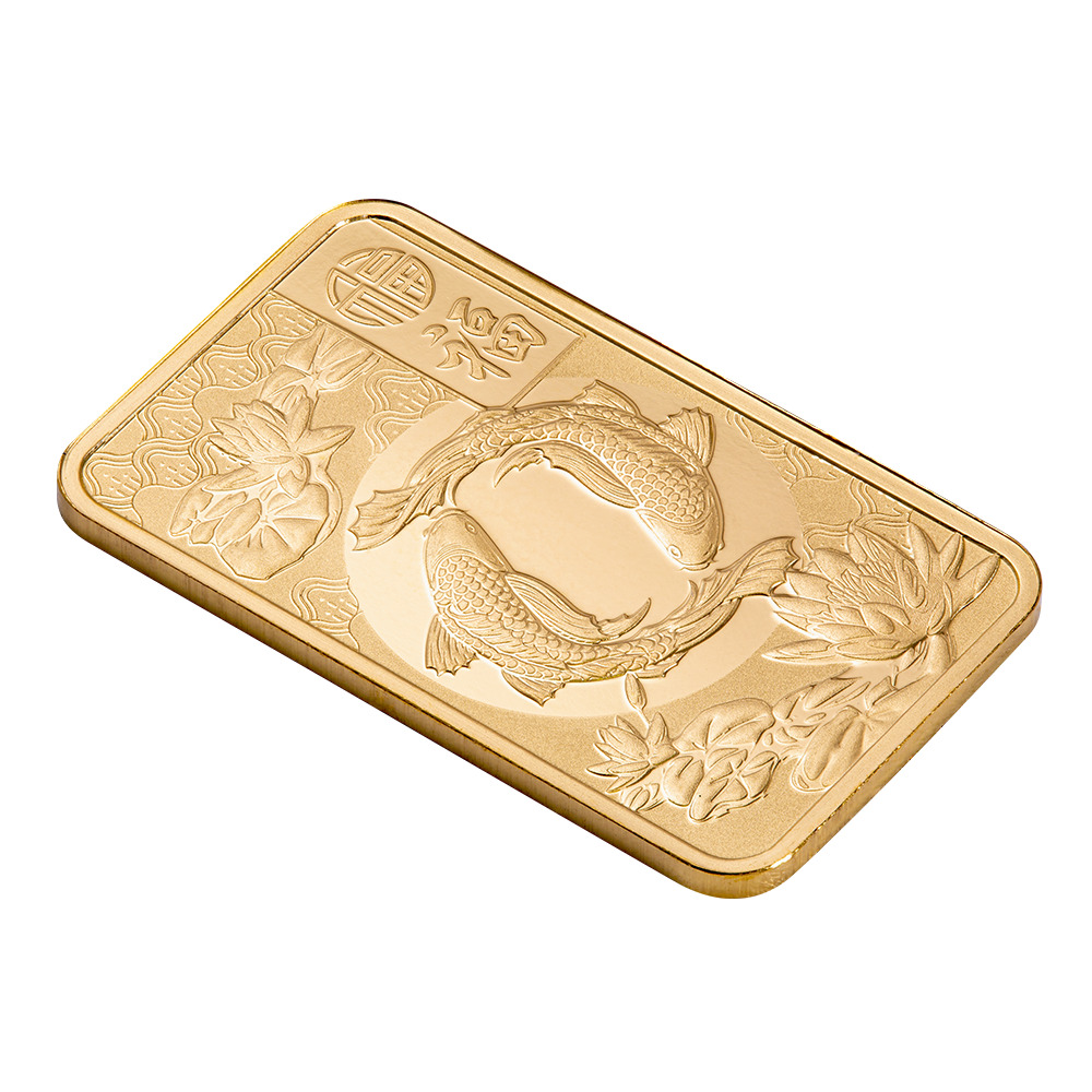 PAMP Suisse Good Luck - Koi Fish 5 Grams 9999 Gold Bar