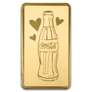 PAMP Coca-Cola Valentine's Day 0.5 Gram 9999 Gold Bar