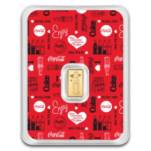 PAMP Coca-Cola Valentine's Day 0.5 Gram 9999 Gold Bar