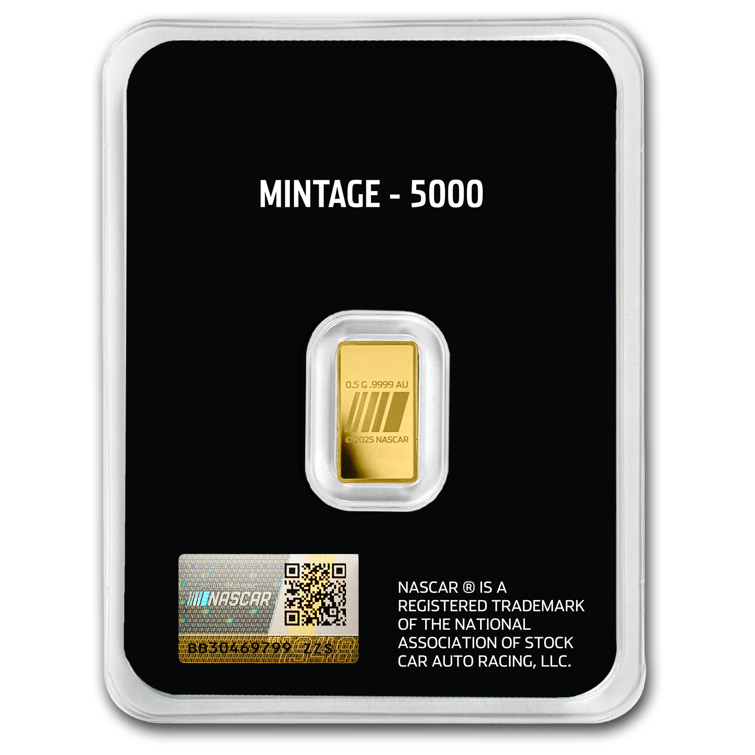 Pamp Suisse - Nascar Racing 0.5 Grams Gold Bar 9999